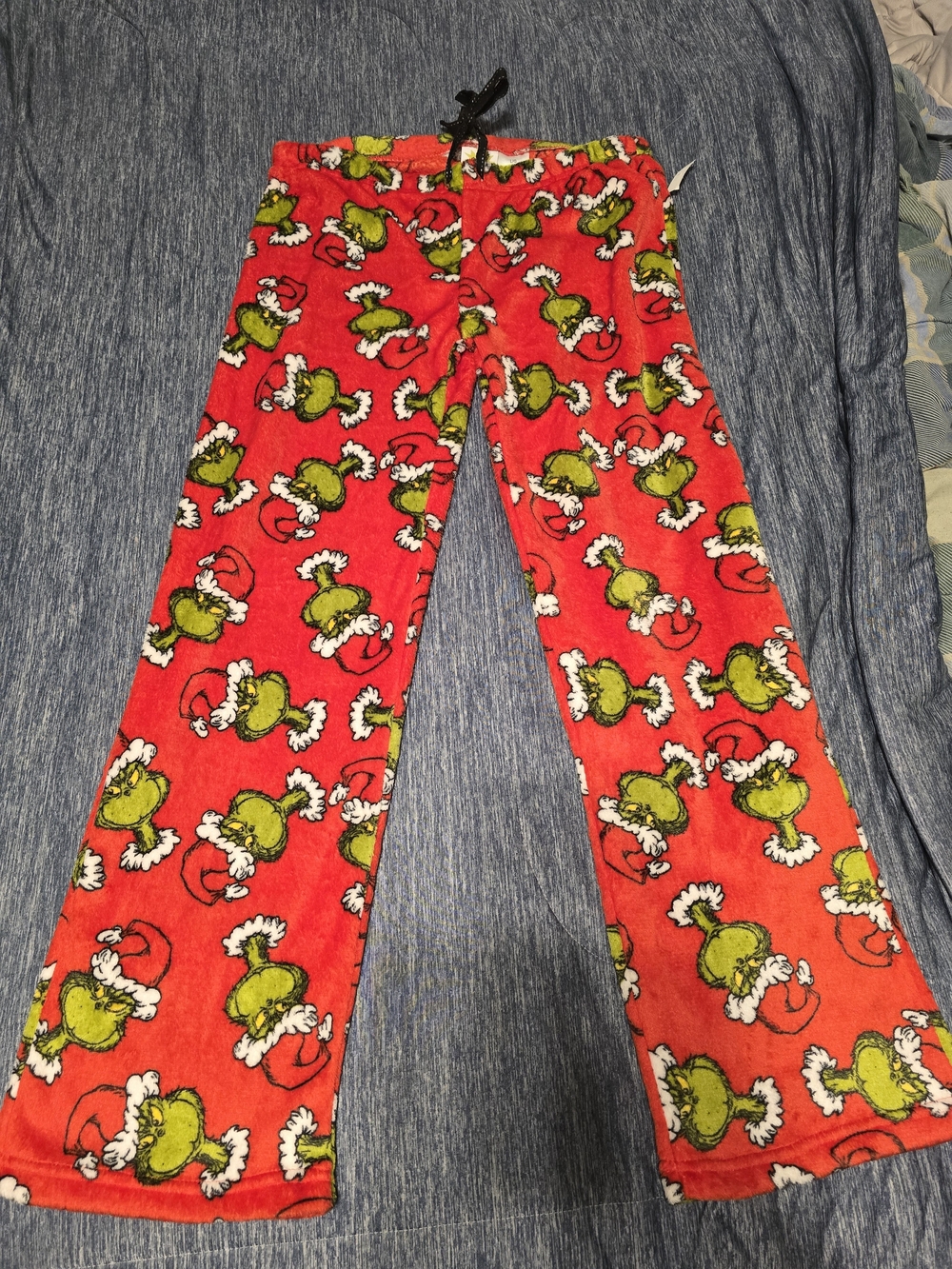 Red Grinch Print Pajama Pants